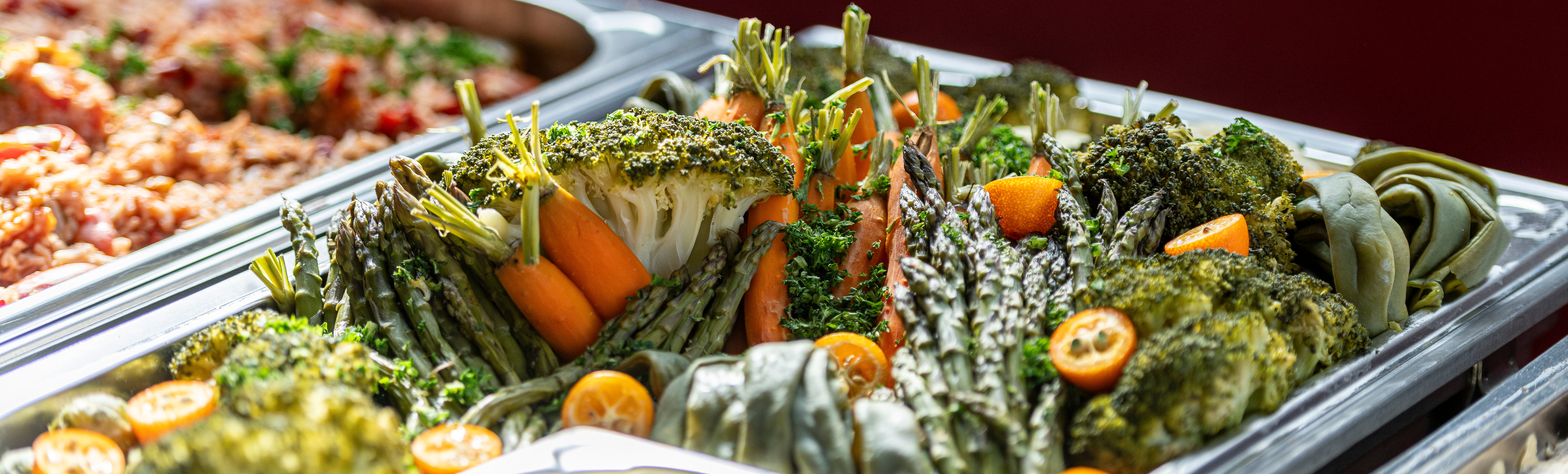 Frisches Gemüse-Buffet, Catering Bistro Schacht XII